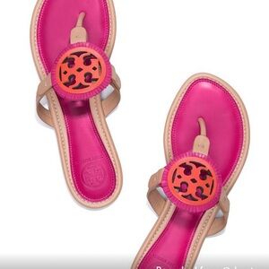 Tory Burch fringe miller sandal tan